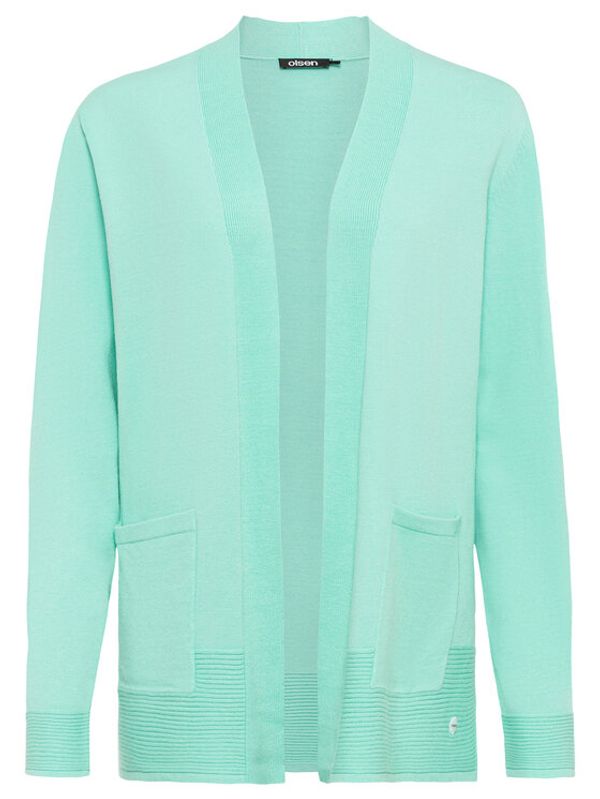 Olsen Olsen Кардиган 11003992 Зелен Regular Fit