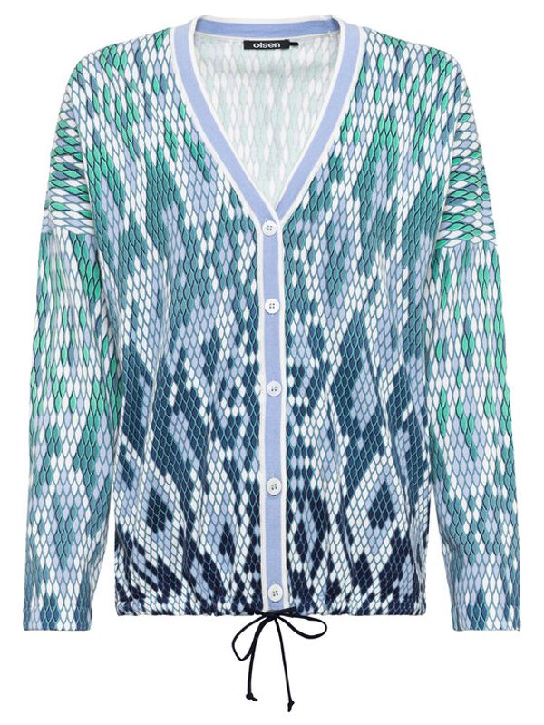 Olsen Olsen Кардиган 11003994 Син Regular Fit