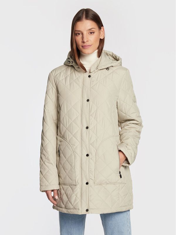 Olsen Olsen Пухено яке Paris Prep Out 15101369 Зелен Regular Fit