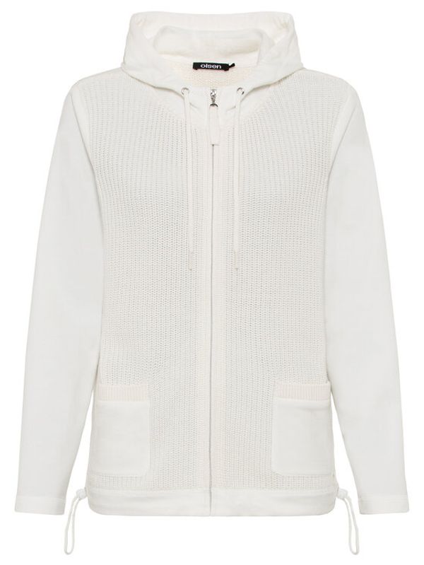 Olsen Olsen Пуловер 11003990 Бял Regular Fit
