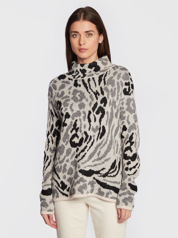 Olsen Olsen Пуловер Cora 11003929 Сив Relaxed Fit