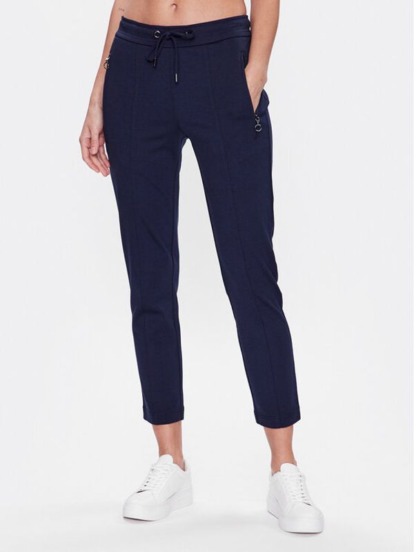 Olsen Olsen Текстилни панталони 14002051 Тъмносин Regular Fit