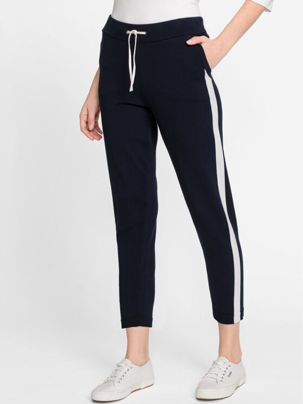 Olsen Olsen Текстилни панталони 14002073 Тъмносин Regular Fit