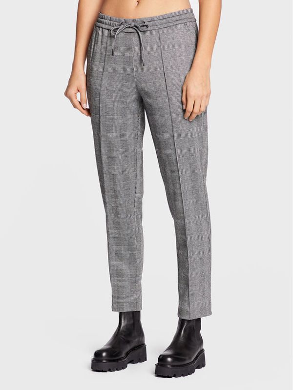 Olsen Olsen Текстилни панталони Lisa 14002034 Сив Straight Fit