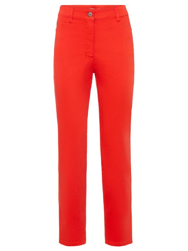 Olsen Olsen Текстилни панталони Mona 14000625 Червен Slim Fit