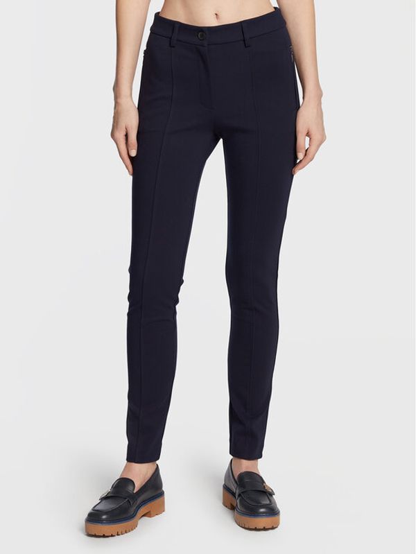 Olsen Olsen Текстилни панталони Pia 14000627 Тъмносин Slim Fit