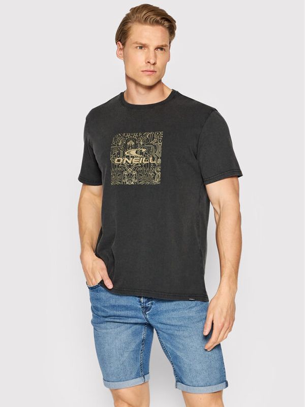 O'Neill O'Neill Тишърт Cube Fill 2850043 Черен Regular Fit