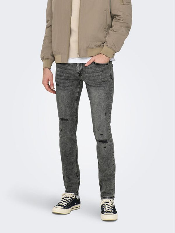 Only & Sons Only & Sons Дънки Loom 22024597 Сив Slim Fit