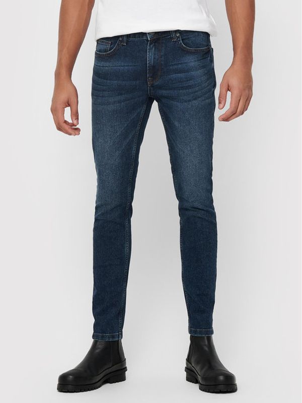 Only & Sons ONLY & SONS Дънки Warp Life 22015148 Тъмносин Skinny Fit