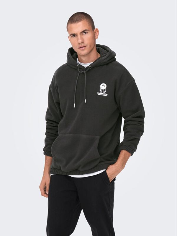 Only & Sons Only & Sons Полар Spencer 22024193 Сив Relaxed Fit