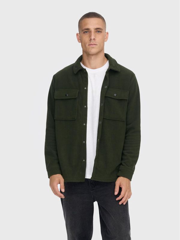 Only & Sons Only & Sons Преходно яке Nikolai 22022706 Зелен Regular Fit