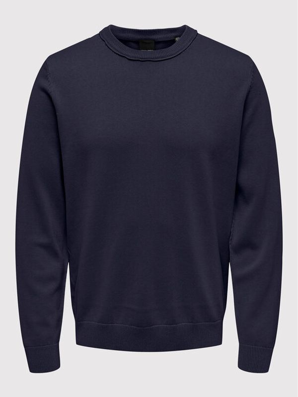 Only & Sons Only & Sons Пуловер Clark 22022059 Тъмносин Regular Fit
