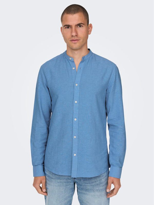 Only & Sons Only & Sons Риза 22019173 Син Slim Fit