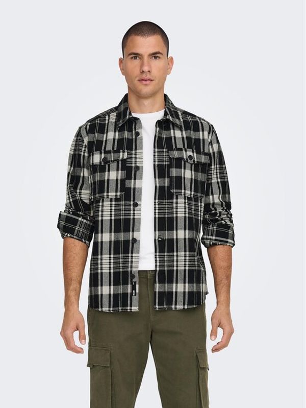 Only & Sons Only & Sons Риза 22024699 Черен Loose Fit