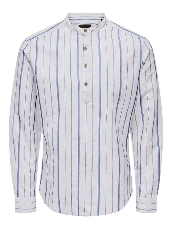 Only & Sons Only & Sons Риза 22025121 Бял Slim Fit