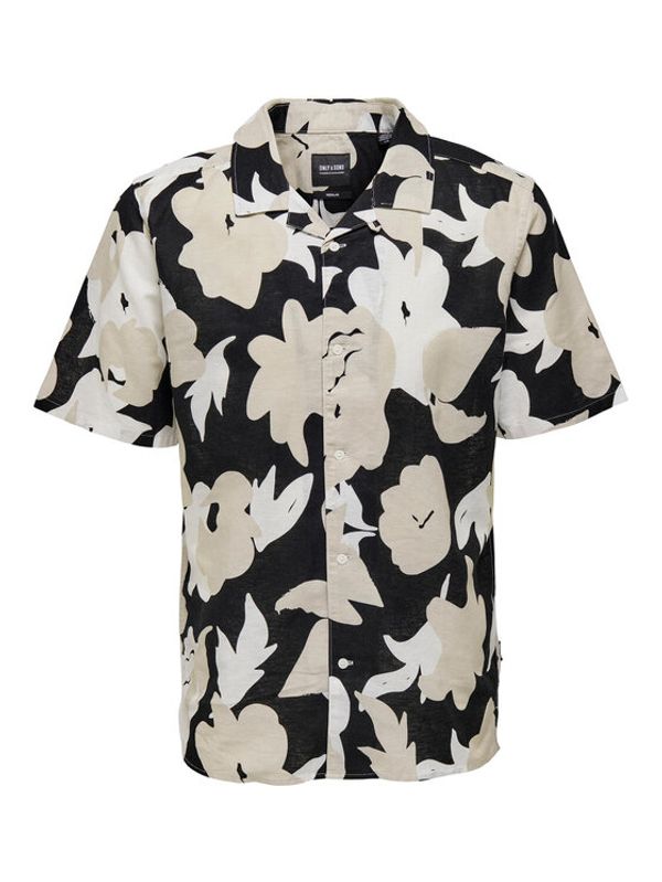 Only & Sons Only & Sons Риза 22025125 Черен Regular Fit