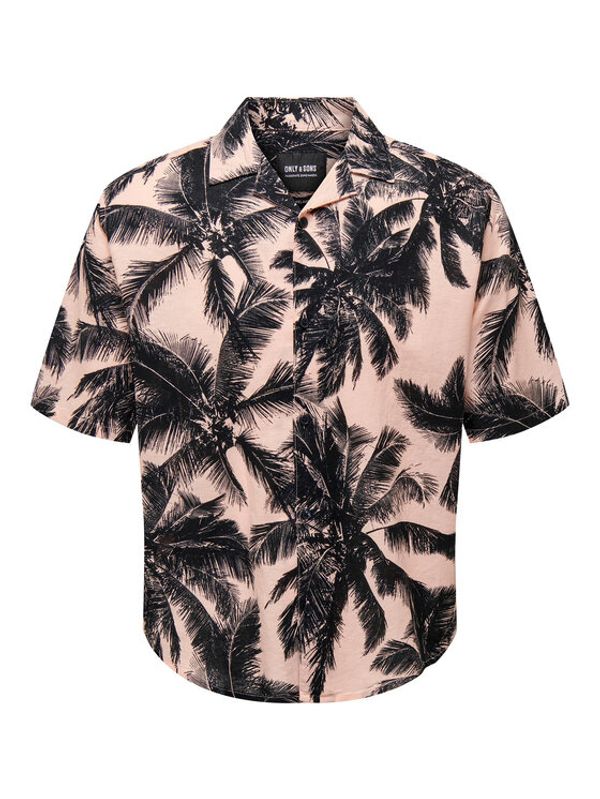 Only & Sons Only & Sons Риза 22025639 Розов Relaxed Fit