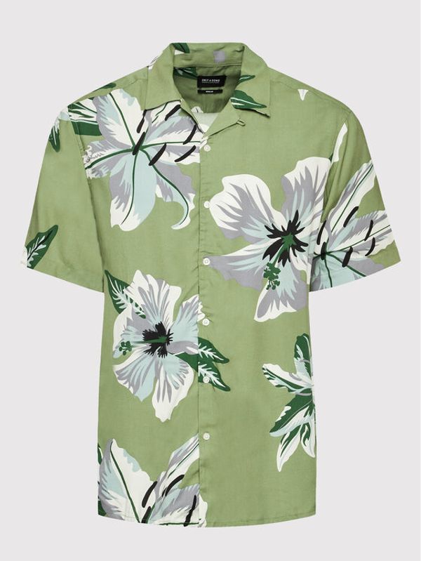 Only & Sons Only & Sons Риза Dan 22021965 Зелен Regular Fit