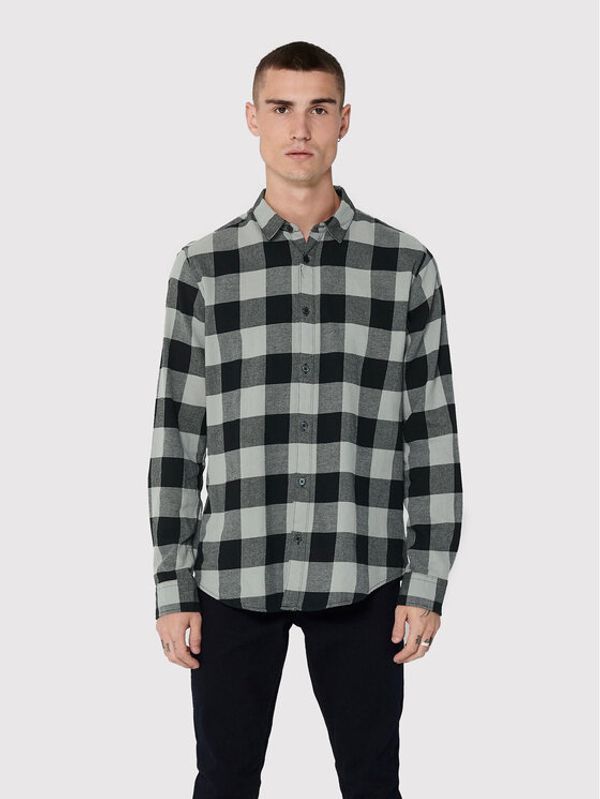 Only & Sons Only & Sons Риза Gudmund 22007112 Сив Slim Fit