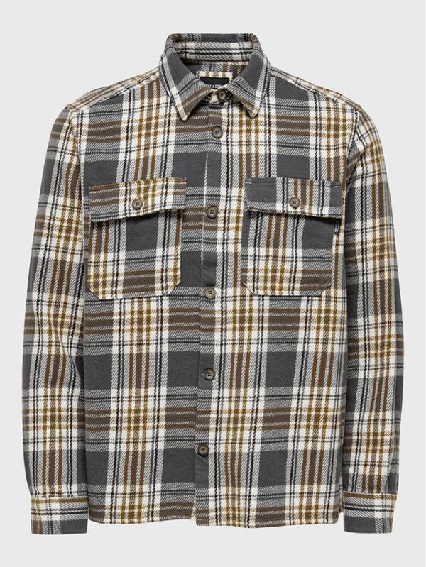 Only & Sons Only & Sons Риза Scott 22019782 Сив Oversize