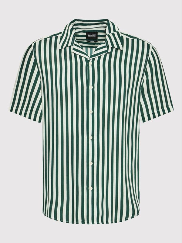 Only & Sons Only & Sons Риза Wayne 22013267 Зелен Regular Fit
