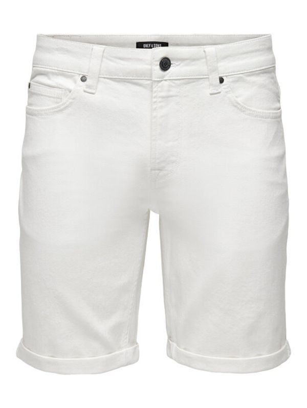 Only & Sons Only & Sons Шорти от плат 22024451 Бял Regular Fit