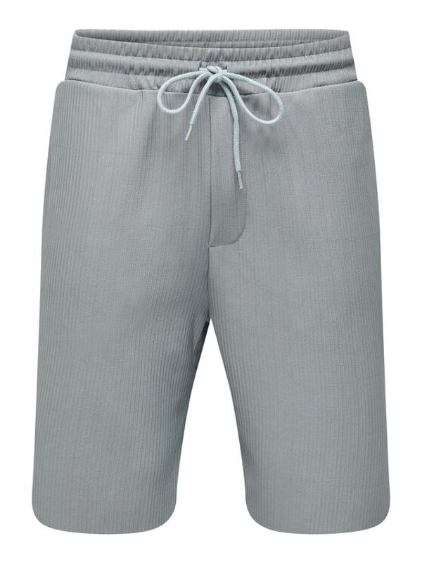 Only & Sons Only & Sons Шорти от плат 22025037 Сив Loose Fit