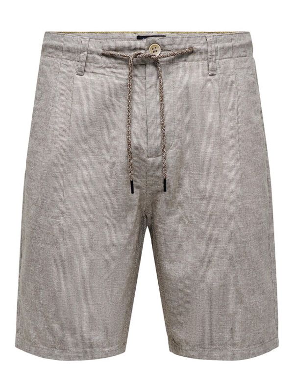 Only & Sons Only & Sons Шорти от плат 22025777 Кафяв Regular Fit