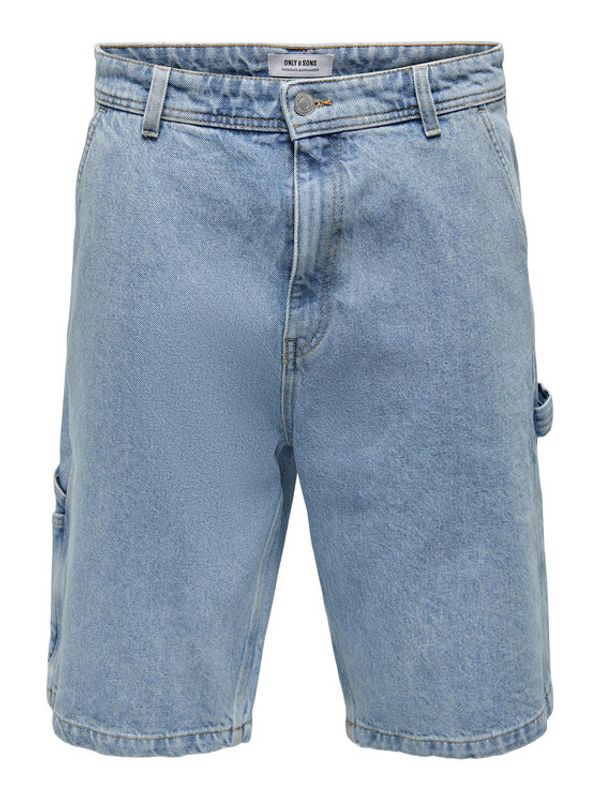 Only & Sons Only & Sons Шорти от плат 22025863 Син Loose Fit