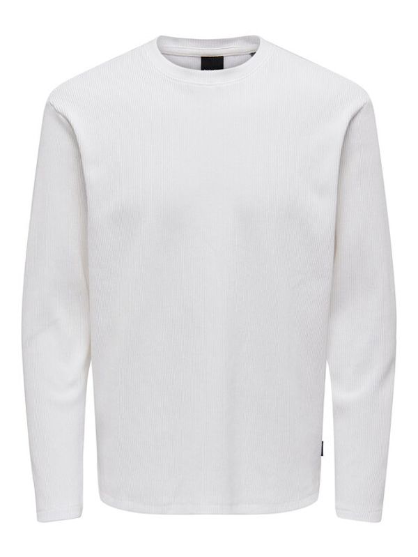Only & Sons Only & Sons Суитшърт 22019429 Бял Regular Fit