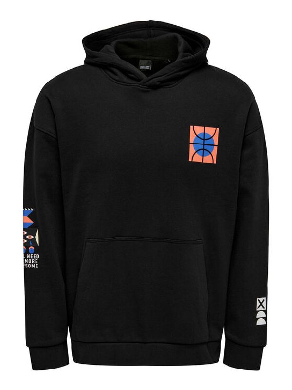 Only & Sons Only & Sons Суитшърт 22025414 Черен Relaxed Fit