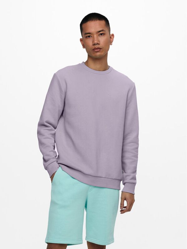 Only & Sons Only & Sons Суитшърт Ceres 22018683 Виолетов Regular Fit