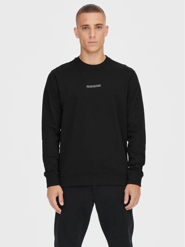 Only & Sons Only & Sons Суитшърт Elon 22023840 Черен Regular Fit