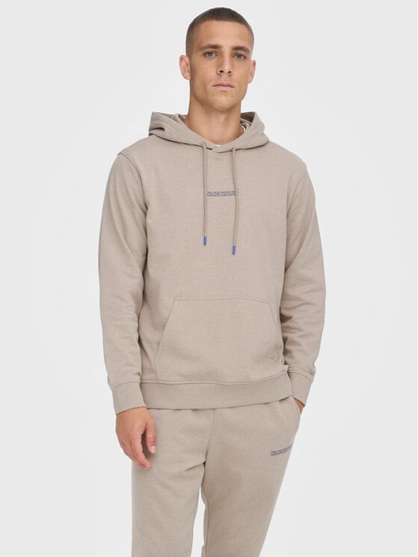Only & Sons Only & Sons Суитшърт Elon 22023842 Бежов Regular Fit