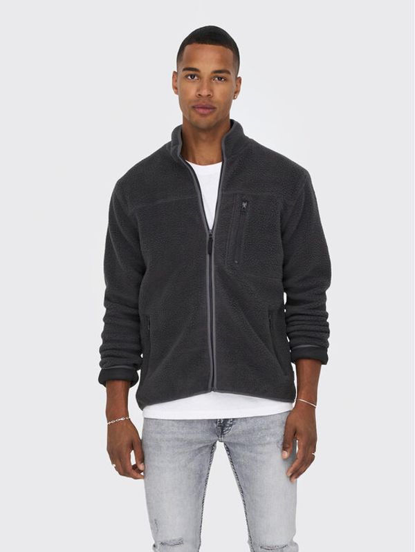 Only & Sons Only & Sons Суитшърт Houston 22022099 Сив Regular Fit