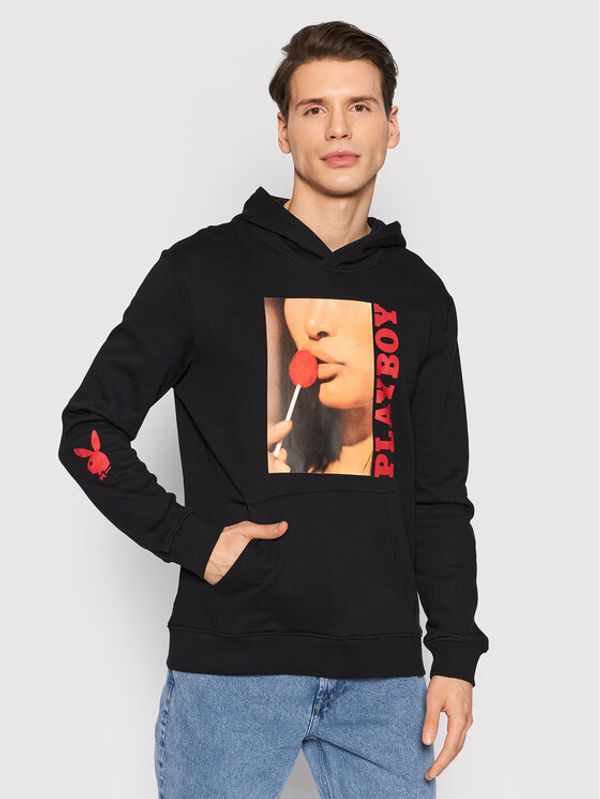 Only & Sons Only & Sons Суитшърт Playboy 22023180 Черен Regular Fit