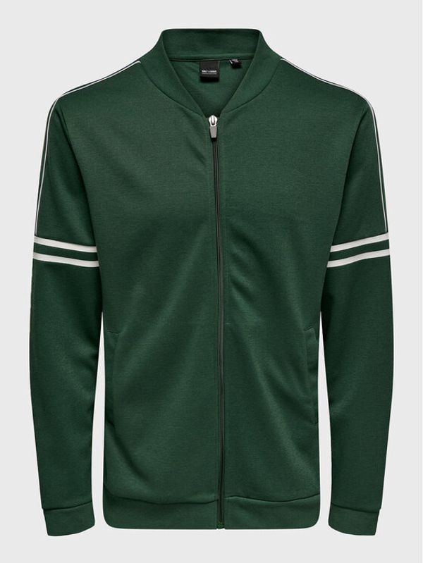 Only & Sons Only & Sons Суитшърт Squid 22023683 Зелен Regular Fit