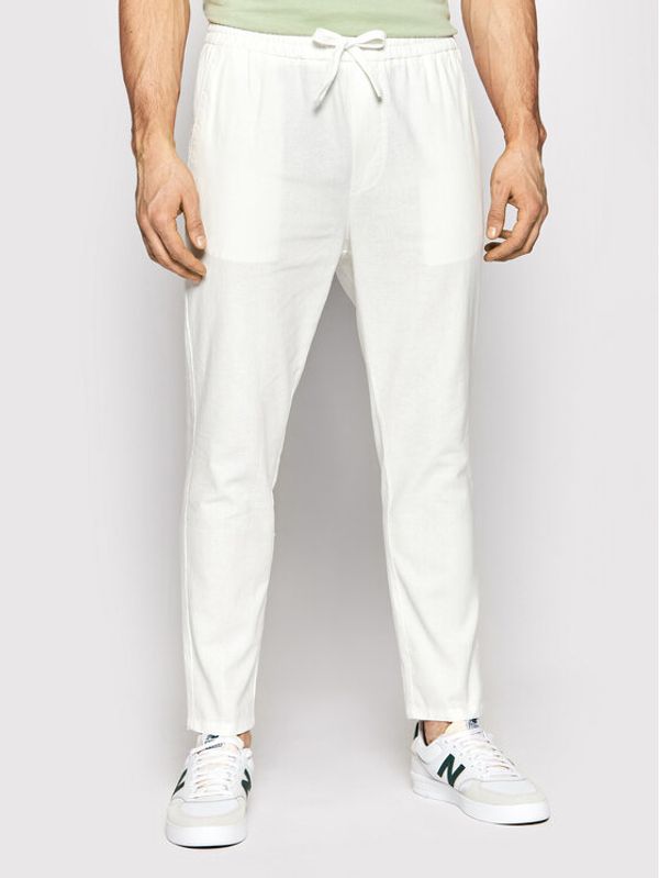 Only & Sons Only & Sons Текстилни панталони Linus 22021823 Бял Tapered Fit