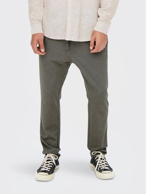 Only & Sons Only & Sons Текстилни панталони Linus 22023492 Бежов Relaxed Fit