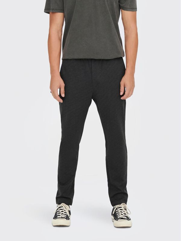 Only & Sons Only & Sons Текстилни панталони Linus 22023492 Черен Relaxed Fit