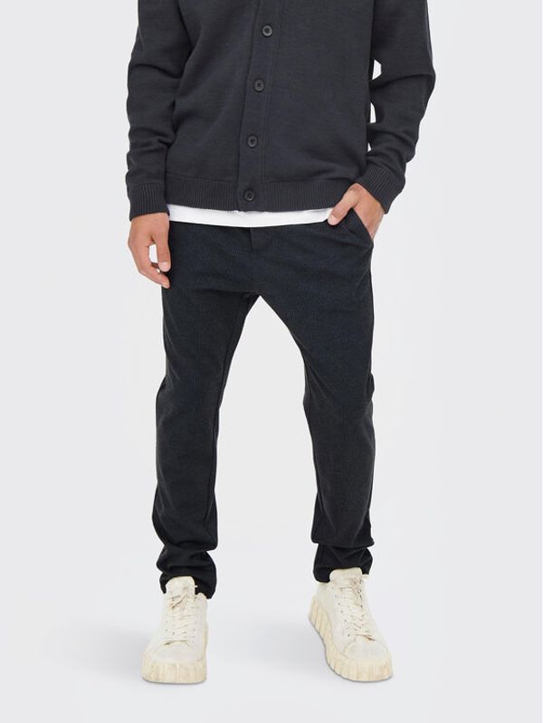 Only & Sons Only & Sons Текстилни панталони Linus 22023492 Тъмносин Relaxed Fit