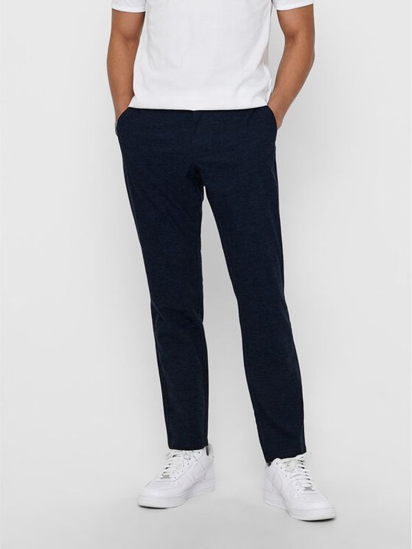 Only & Sons ONLY & SONS Текстилни панталони Mark Kamp 22017711 Тъмносин Tapered Fit
