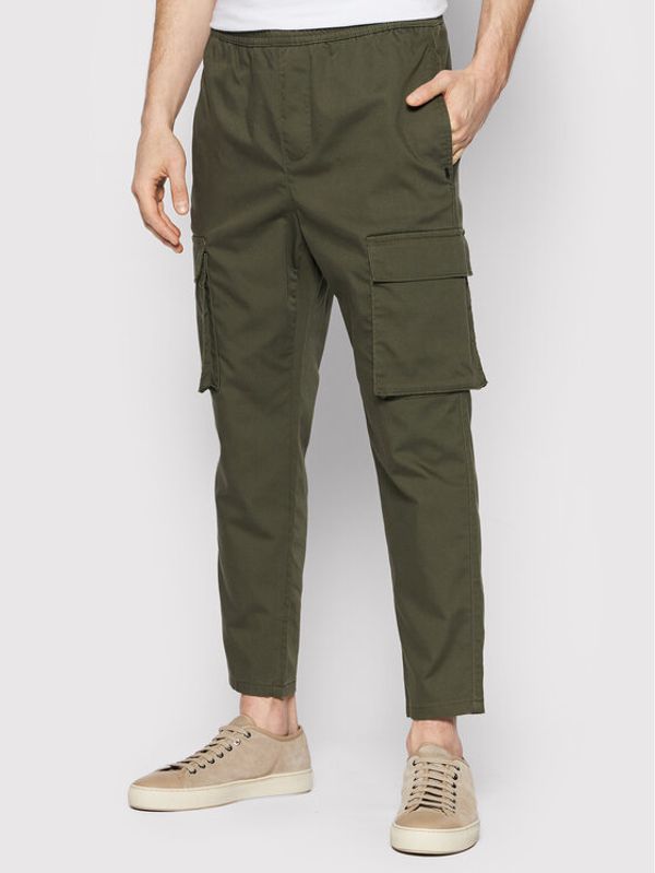 Only & Sons Only & Sons Текстилни панталони Rod 22021457 Зелен Cropped Fit