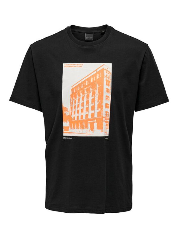 Only & Sons Only & Sons Тишърт 22024793 Черен Regular Fit