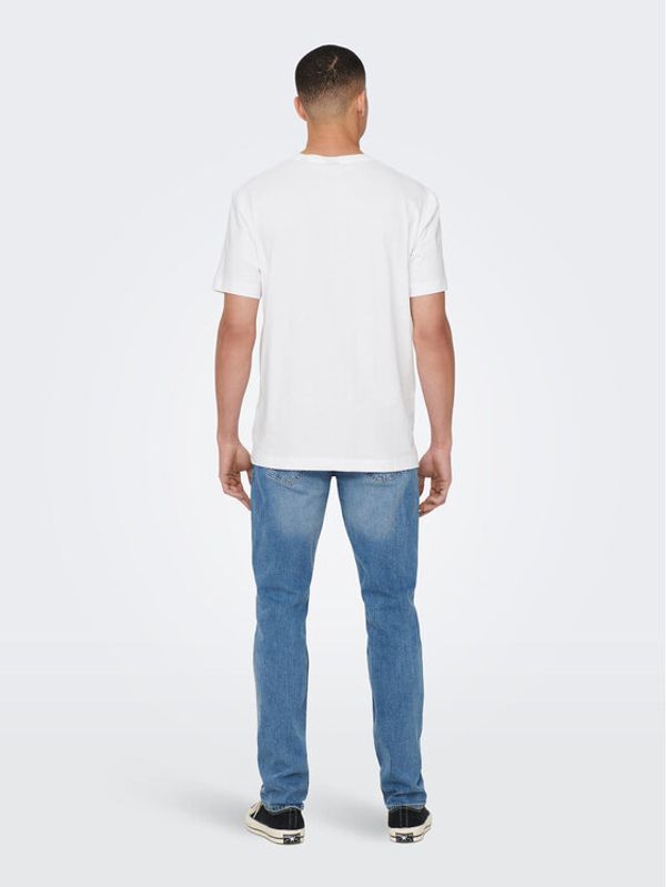 Only & Sons Only & Sons Тишърт 22025208 Бял Regular Fit