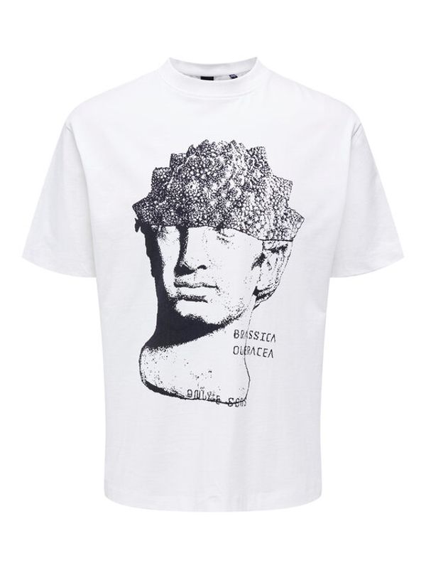 Only & Sons Only & Sons Тишърт 22025274 Бял Relaxed Fit