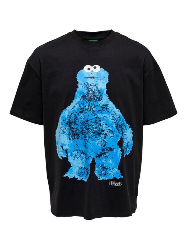 Only & Sons Only & Sons Тишърт 22025291 Черен Oversize