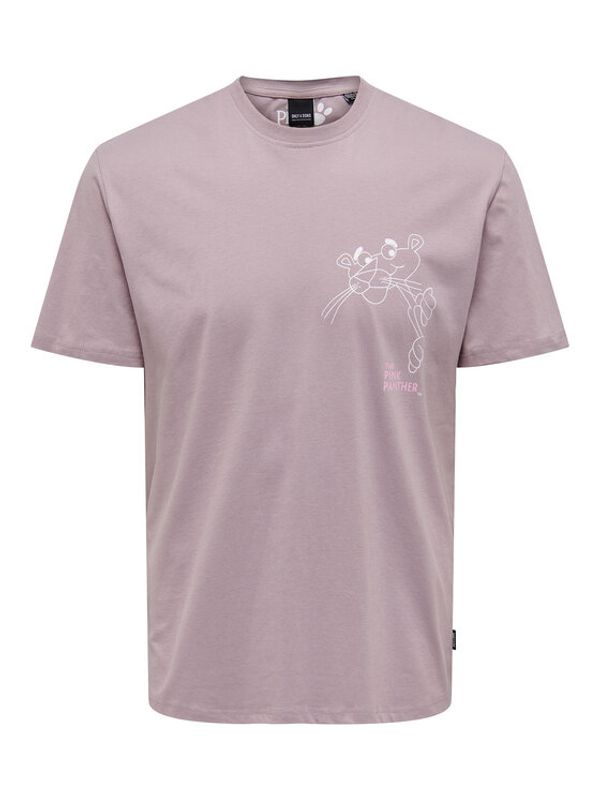 Only & Sons Only & Sons Тишърт 22025296 Виолетов Regular Fit