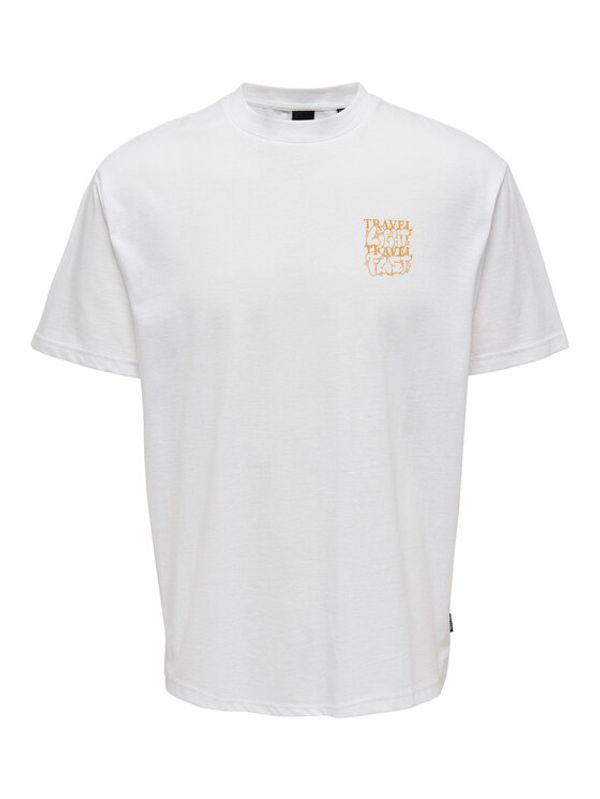 Only & Sons Only & Sons Тишърт 22025299 Бял Relaxed Fit