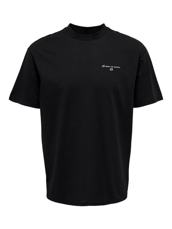 Only & Sons Only & Sons Тишърт 22025299 Черен Relaxed Fit
